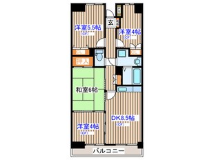 ルナパ－ク鳳山の物件間取画像